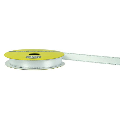 10mm Poly Satin with Metallic Edge Ribbon (available in 8 colours)